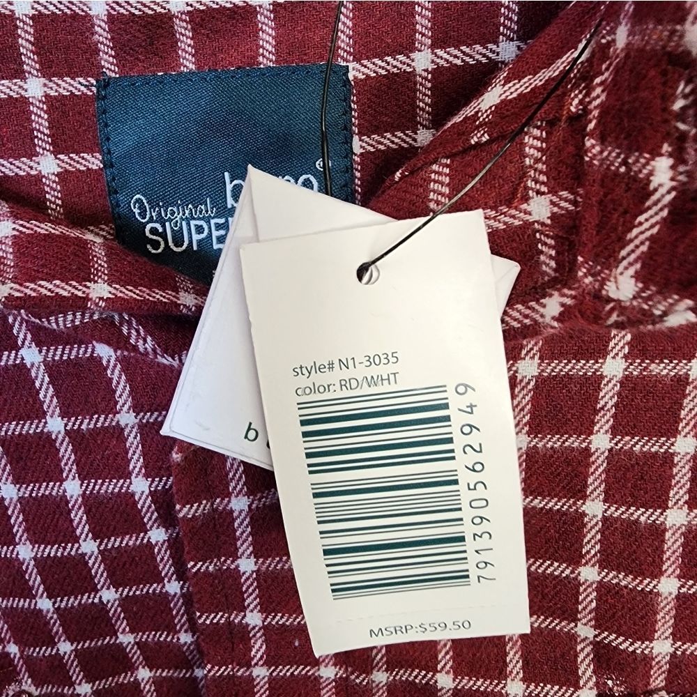 NWT Men's Red Flannel - Picture 4 of 5